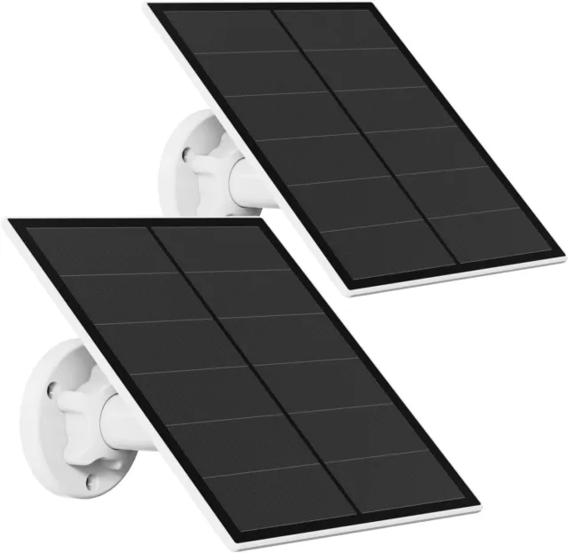 Pannello Solare Da Esterno Per Telecamera Di Sicurezza Batteria Ricaricabile 2pz