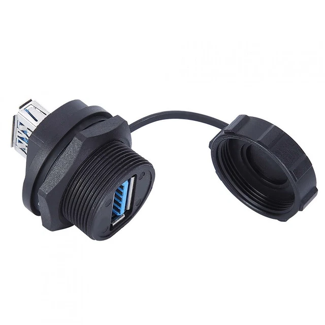 Imperméable Connecteur USB Communication Flame Retardant Panneau Support