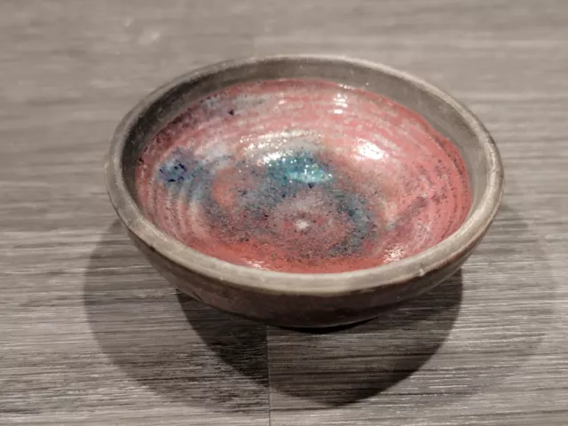 Signed KSB Raku Studio Pottery Small Bowl - Southern Ontario