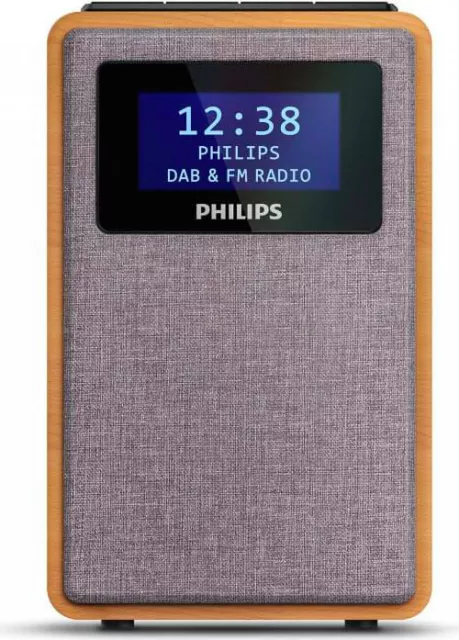 PHILIPS RADIO PORTATILE Digitale DAB+ Radiolina Display LCD Legno  TAR5005/10 EUR 62,64 - PicClick IT