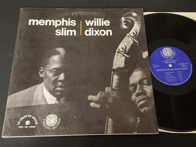 MEMPHIS SLIM & WILLIE DIXON - Rare LP Vinyl 33RPM - FOLKWAYS RECORDS - FR. 1968