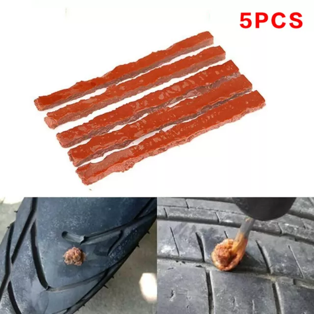 5X Car Motorcycle Tyre Tubeless Seal Strip Plug Tire Puncture Repair Tool Kit-il