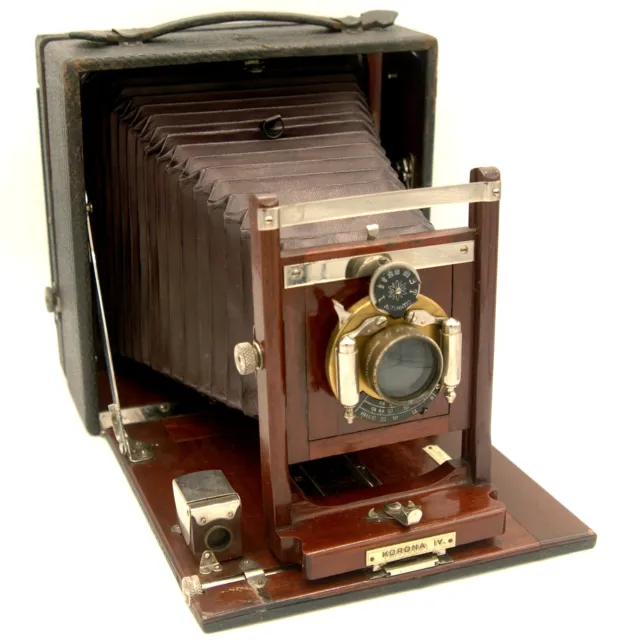 Vintage Korona IV 5x7 Wooden Camera with Convertable lens, Antique Large Format