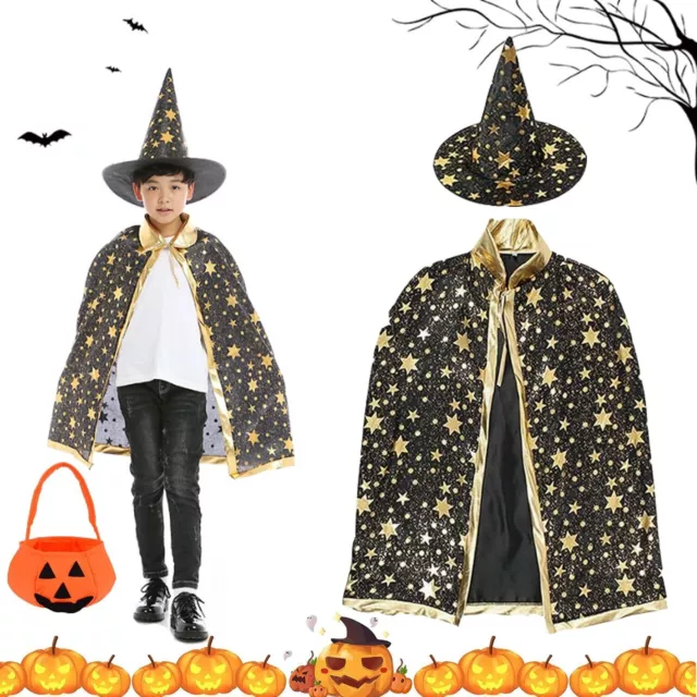 OUOQI Mantello da Strega di Halloween,Costume di Halloween per B