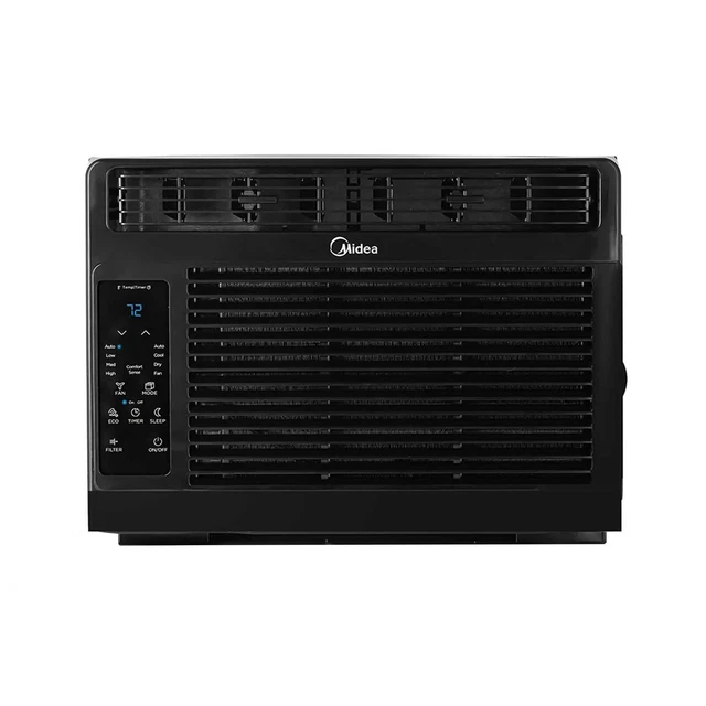 MIDEA 5,000 BTU 115V Window Air Conditioner With Remote, Black