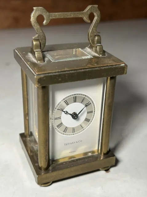 Tiffany & Co Miniature 11 Jewel Swiss M. Norman Carriage Clock