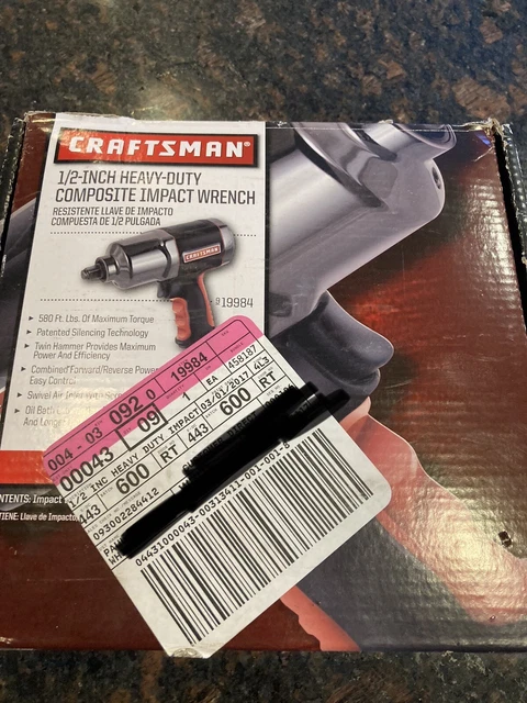 Craftsman 1/2 Inch Pneumatic Impact Wrench