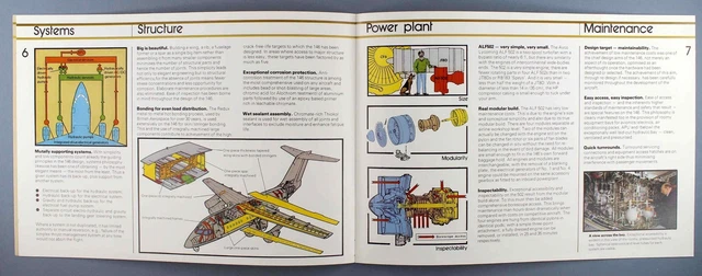 British Aerospace Bae 146 Manufacturers Sales Brochure 1982 Seat Map 4