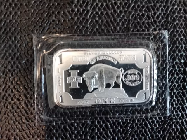 Buffalo Mint USA  .999 1oz  silver bullion bar.  Sealed unopened