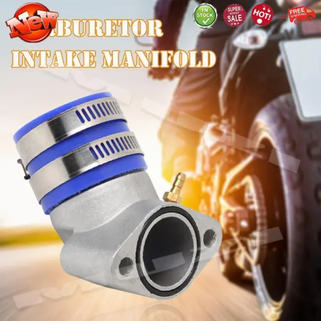 C# Aluminum Carburetor Frosted Intake Pipe Adapter Manifold Interface Boot for A
