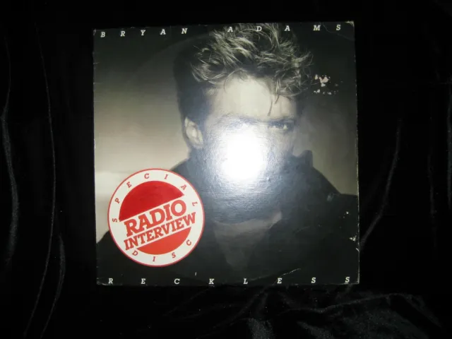 Bryan Adams Rare Reckless Radio Interview 80's Music A&M Record-Album-Vinyl-LP