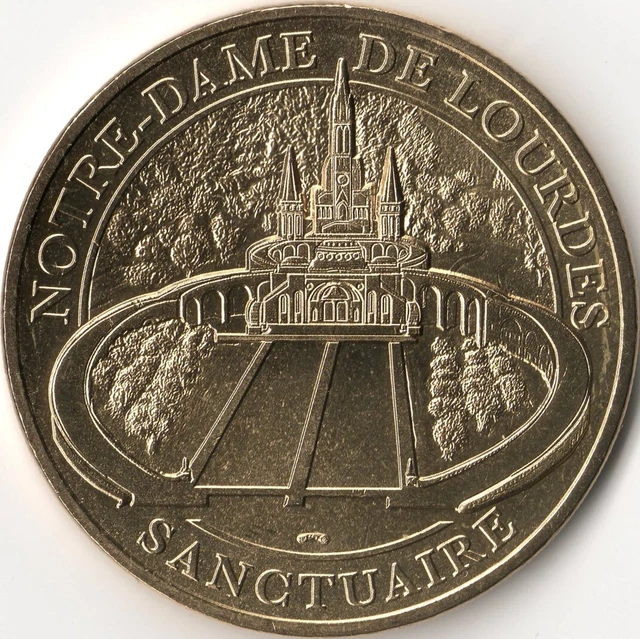 Médaille ancienne double face de Notre Dame de Lourdes