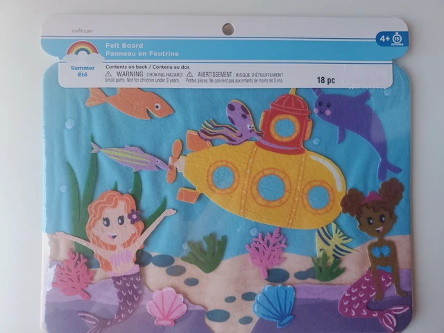 NEW CREATOLOGY MERMAID Ocean Submarine Felt Board Activity Story NEW CREATOLOGY MERMAID Ocean Submarine Felt Board Activity Story