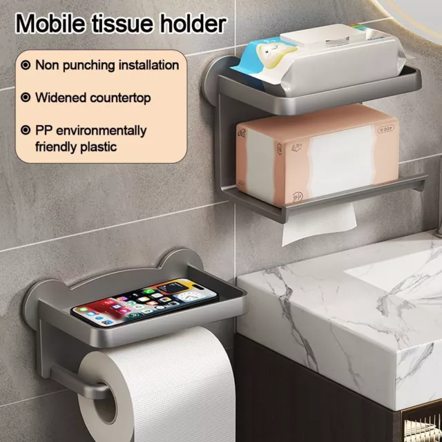 No Punching Paper Towel Holder Toliet Storage Holder  Toilet Accessories