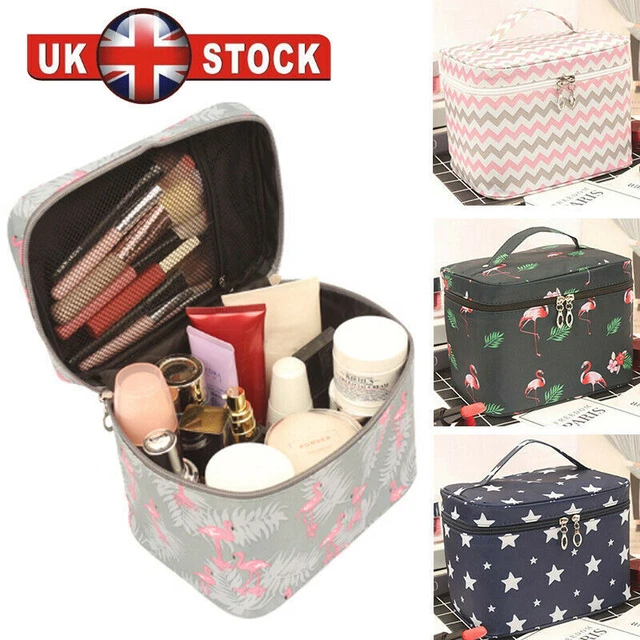 Large Capacity Toiletry Cosmetic Vanity Storage Pouch Travel Make-Up Cases & Bag