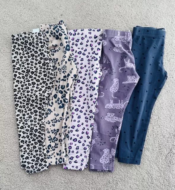 Girls Leggings Bundle age 3/4 Years. Next-River Island- Primark. Used Great Cond