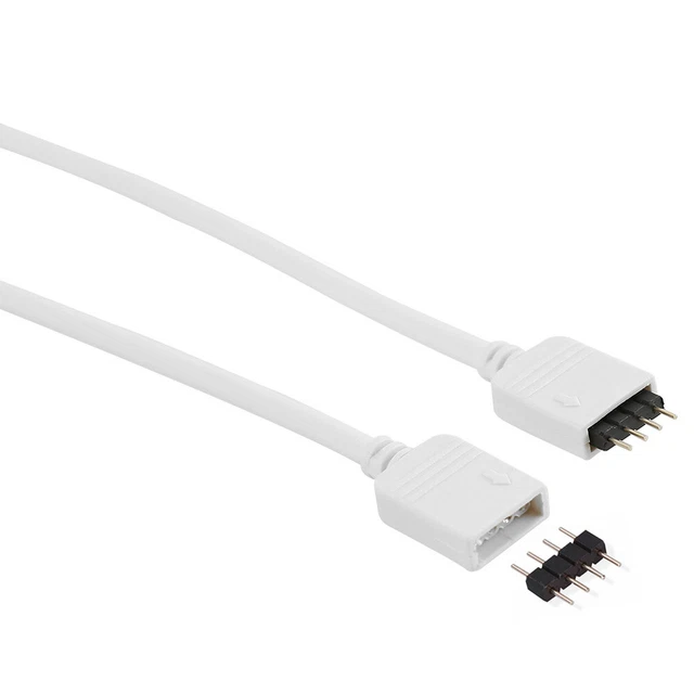 Cable de extensión de 4 pines RGB 5050 3528 LED tira conector de luz cable (0,3 m)