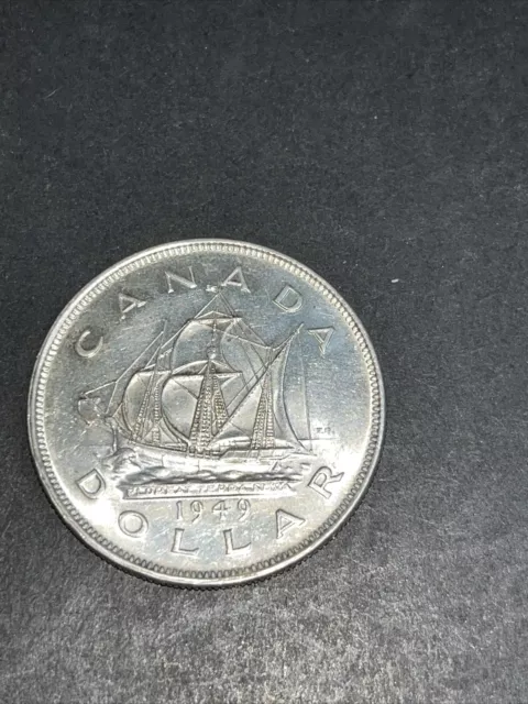 1949 Canada Silver One Dollar - Newfoundland Commemorative