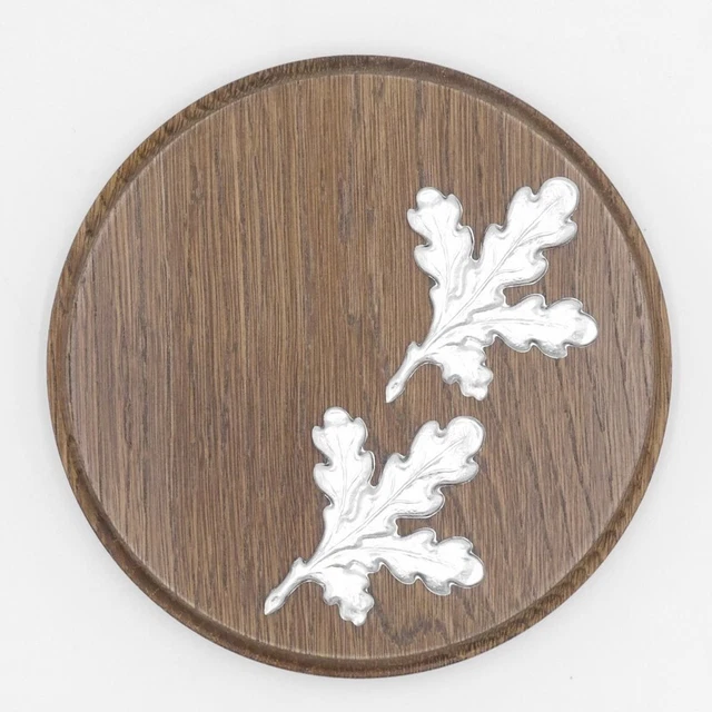 Placa de Jabalí Tablero Keiler Escudo de Trofeo Redondo Braun Af 13 CM Con 2X