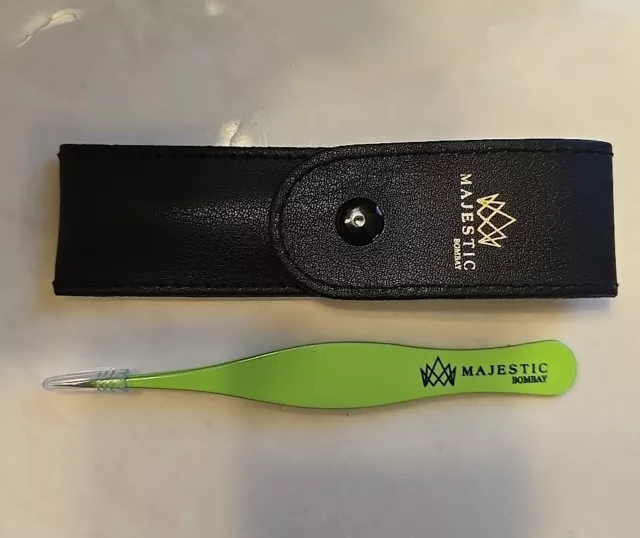 Majestic Fine Point Tweezers for Women and Men – Splinter, Ticks, Facial or Chin