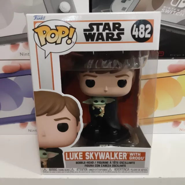 Funko Pop! n. 482 Star Wars - Luke Skywalker with Grogu NUOVO