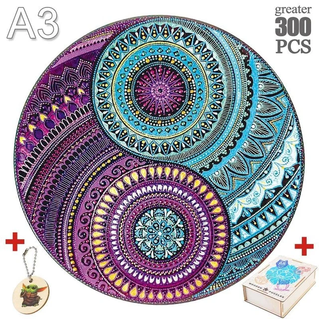 Wooden Jigsaw Puzzles Games Educational Intellectual Toy Beautiful Festival Gift