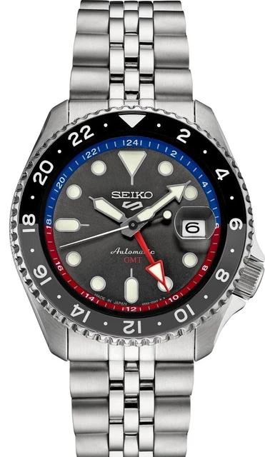 SEIKO 5 FIVE Sports SSK005 SKX GMT Automatic Watch 100m Orange