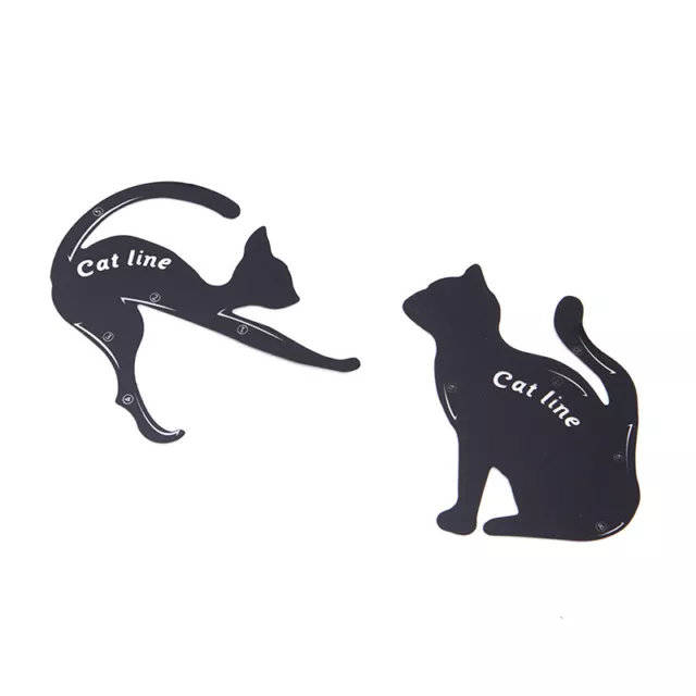 2 pz stencil eyeliner Cat Line modello occhi shaper modello stencil eyeliner C-$v