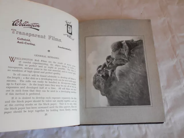 Wellington photographic hand book 1930s 2