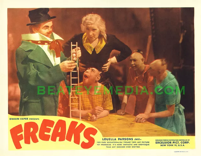 FREAKS MOVIE POSTER PRINT-SCIFI,HORROR,SIDESHOWS,CIRCUS-famous monsters-monsters
