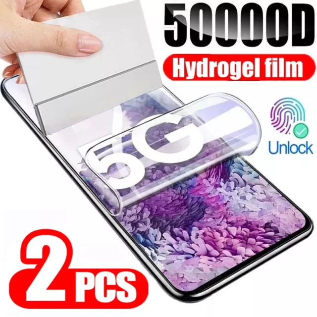 2X HYDROGEL PANZERFOLIE SAMSUNG GALAXY S24 S23 S22 FE Plus+ Ultra DISPLAYSCHUTZ