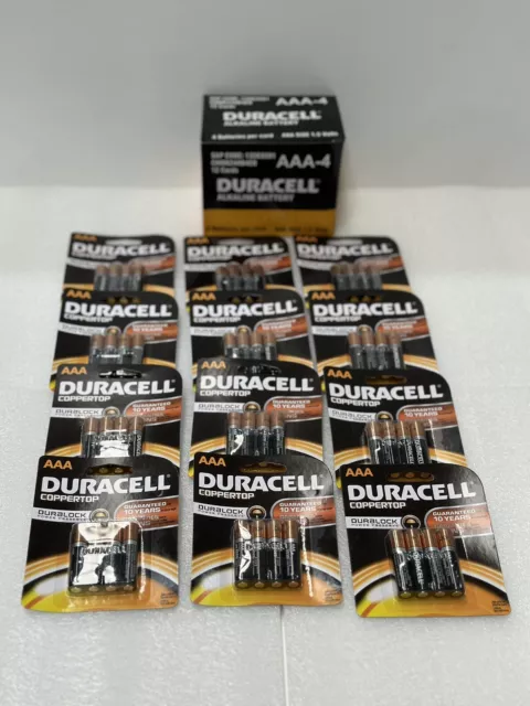 Duracell Duralock AAA Alkaline Batteries Expire 2029 Pack of 12 in a Box 48 Piec