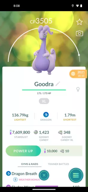 Pokemon Trade GO - Gardevoir 2800+ CP Level 35+ for PVP Master