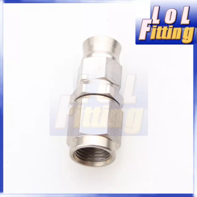 Stainless Steel -3AN AN3Female To M10x1.0 Straight Brake Hose Fitting Adapter