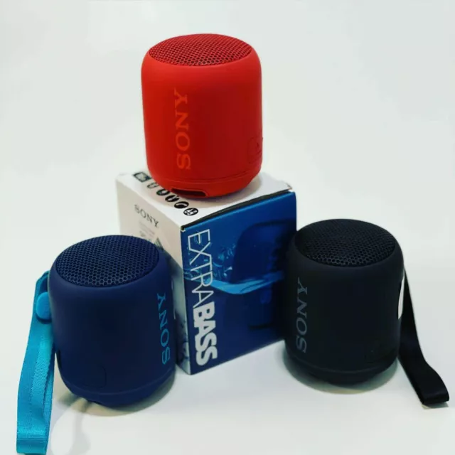  Sony SRS-XB12 EXTRA BASS "Bluetooth" PORTABLE WIRELESS Speaker-BLACK-RED-BLUE