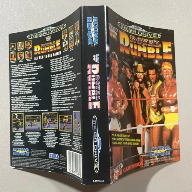 🕹️ WWF Royal Rumble (SEGA Megadrive PAL Artwork Slip) No Game, Box or Manual