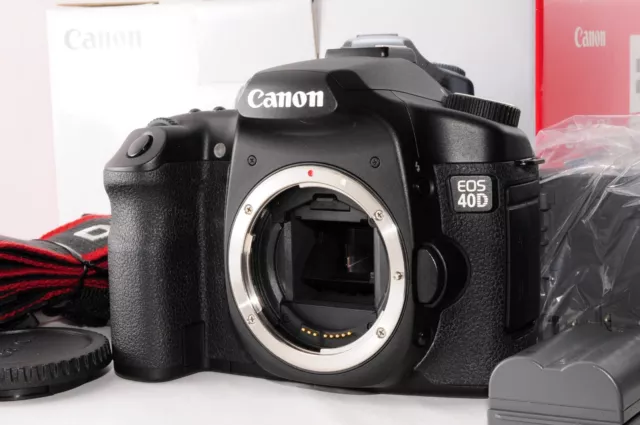 Count 8704 Near MINT In Box Canon EOS 40D DSLR Camera Body Only from Japan