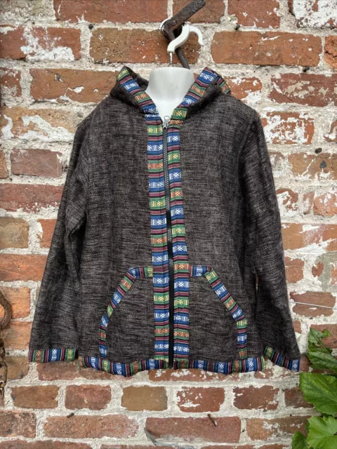 bambini etnico cashmilon, giacca in pile cappotto hippie/boho/festival, 9-10 anni