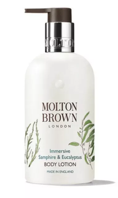 Molton braun neu Samphire Ecualyptus Körperlotion für pflegende Haut 300ml 2