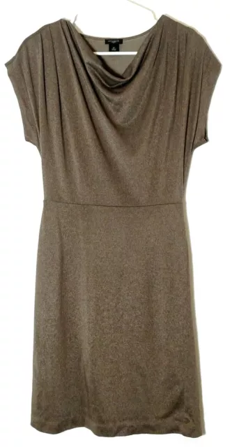 Ann Taylor Women’s XS Cowl Neck Metallic Dress Work Executive