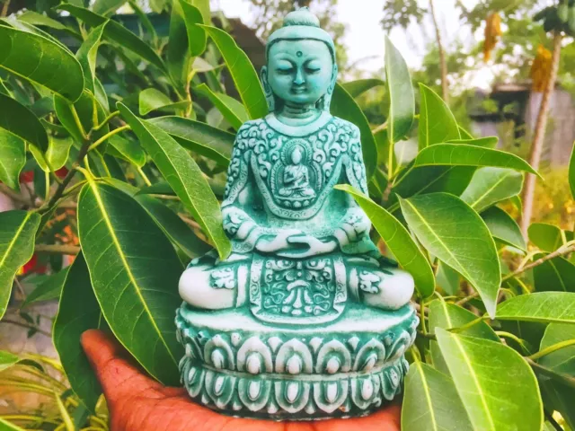 Estatua de piedra única del Señor Buda Meditando Figura Señor Buda Pacífico