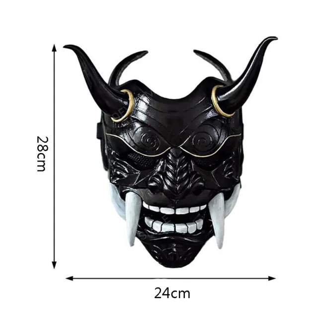 Easter Japanese Hannya Demon Oni Samurai Noh Kabuki Prajna Devil Cosplay Mask 3