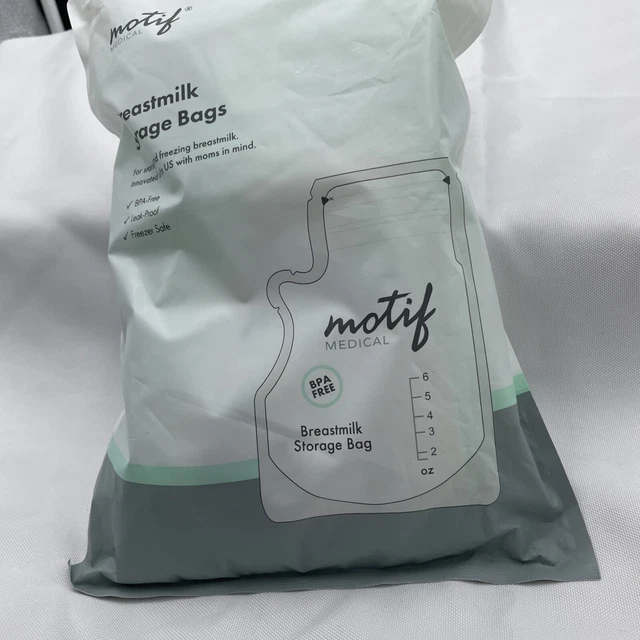 Motif Medical Breastmilk Storage Bags 90 Ct 8 oz Single Use Breast Milk Sealed