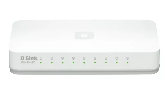 D-Link GO-SW-8E 8-Port Fast Ethernet Easy Desktop Switch