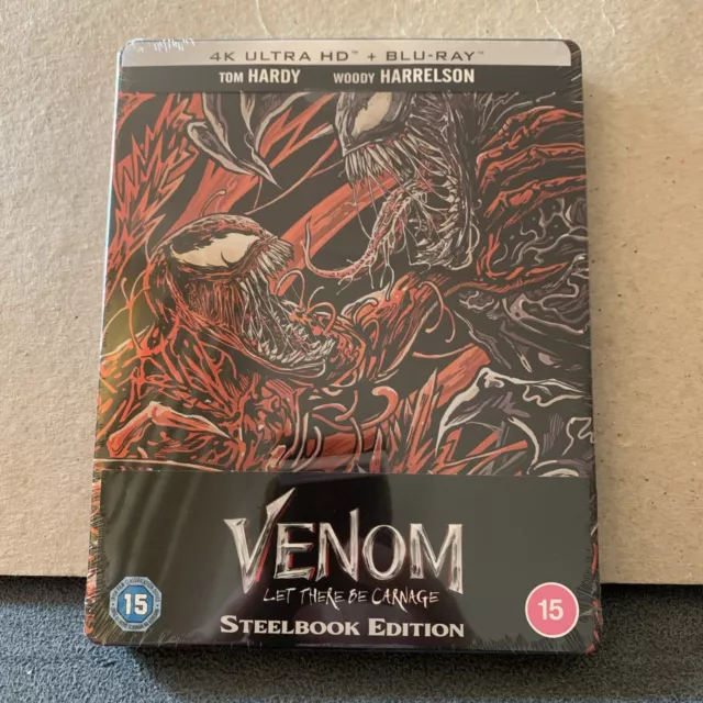 Venom: Let There Be Carnage Ltd Edition Steelbook- 4K UHD Blu-Ray - New & Sealed