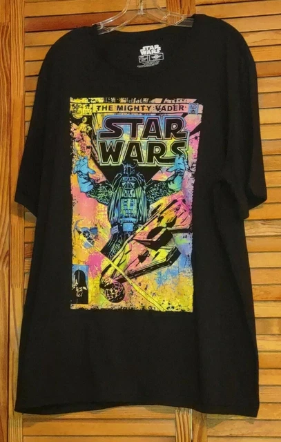 Mad Engine The Mighty Vader Star Wars T-Shirt 3X Black Short Sleeves