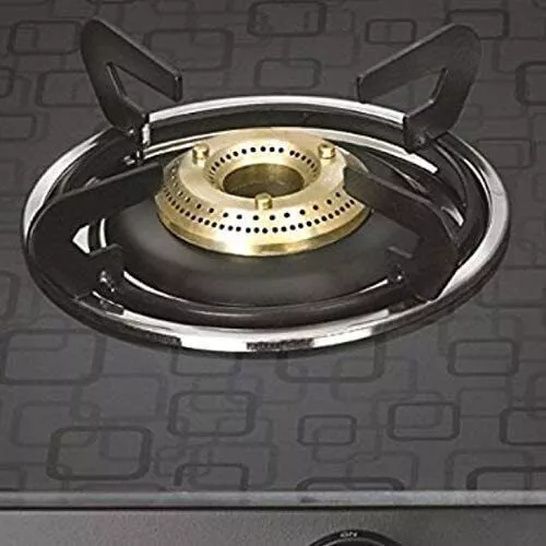 Acier Rond en Forme De Gaz Poêle Plate-Forme pour Tout Verre Haut Paquet De 3
