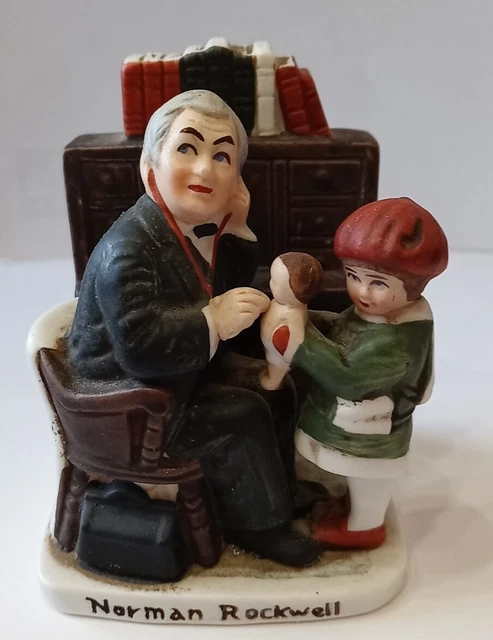 Dave Grossman Norman Rockwell Saturday Evening Post The Doctor and Doll Figurine