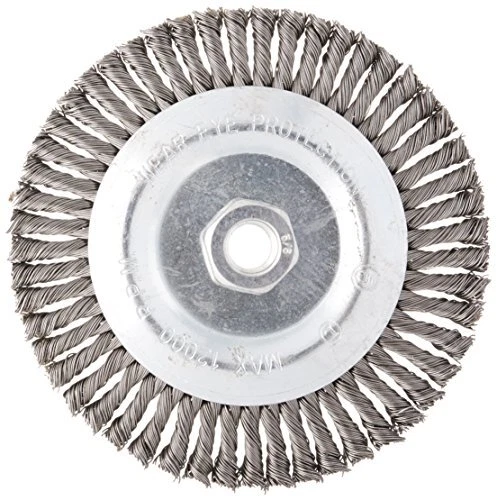186031B Premium Stringer Bead Wire Wheel, 6" x 3/16" x 5/8"-11, For Angle Grind