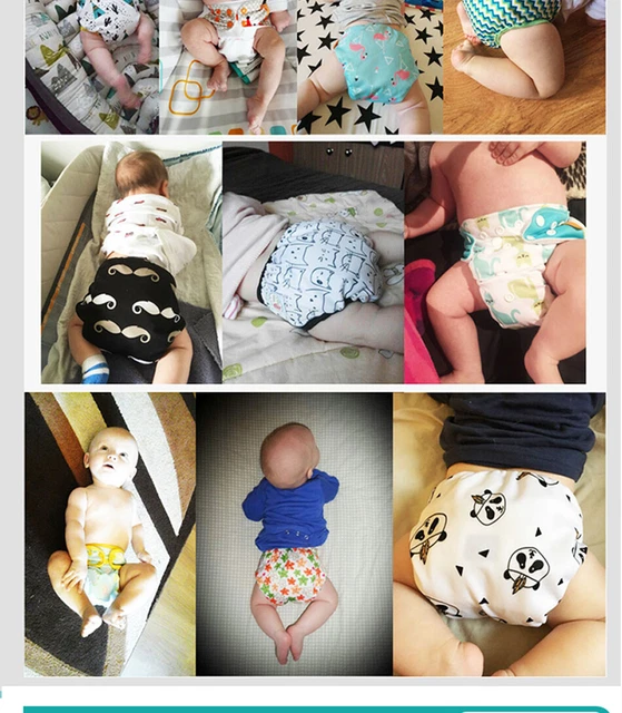 14pc Set Cloth Diaper Pocket & All-in-one AOI Pack Liner Wet Bag Mixed Insert 10